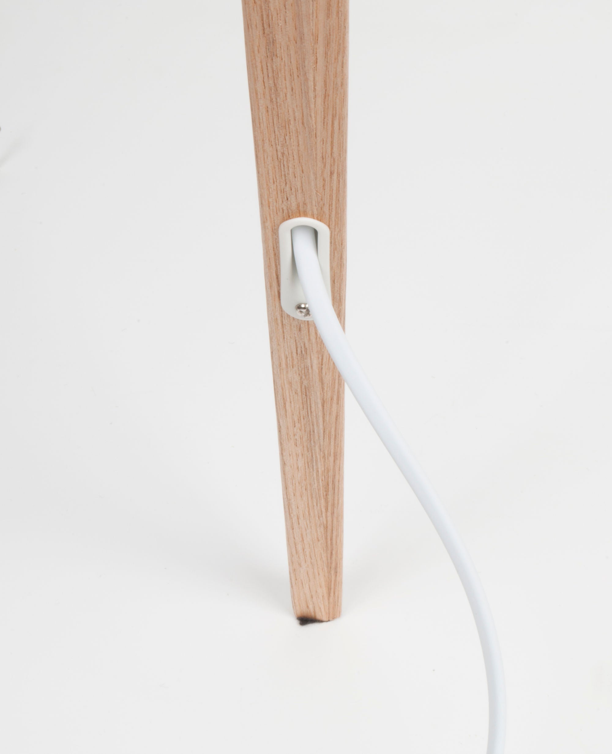 Zuiver Tripod Wood White Floor Lamp